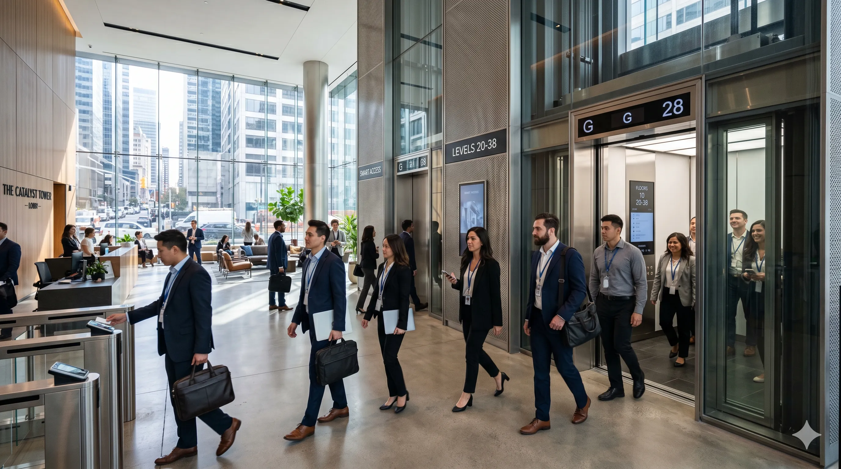 Smart elevator solution for office building elevators